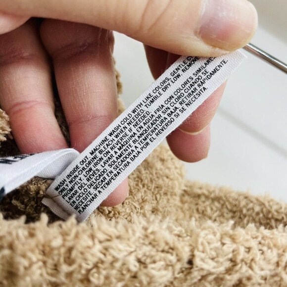 Steve Madden Womens Size Large Pull On Wide-Leg Chenille Sleep Pants in Tan $64 - Picture 8 of 9